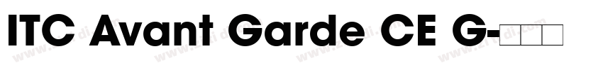 ITC Avant Garde CE G字体转换